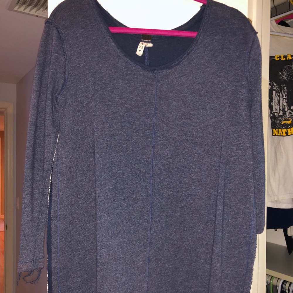 Worn Twice Blue long sleeve free people!